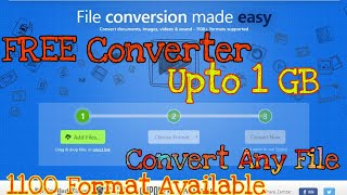 Best FREE Online File Converter | Convert file into 1100 Format Without any App | Zamzar converter
