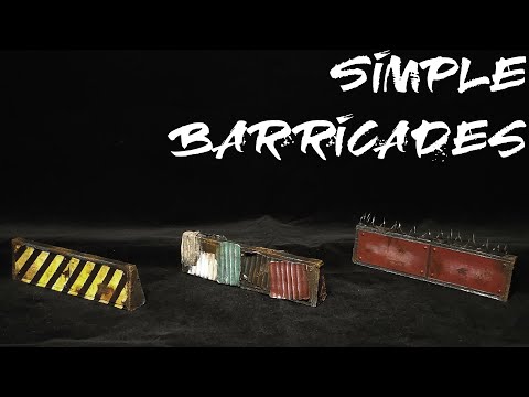 Terrain Tutorial - Simple Barricades - Warhammer 40K, Kill Team, Necromunda