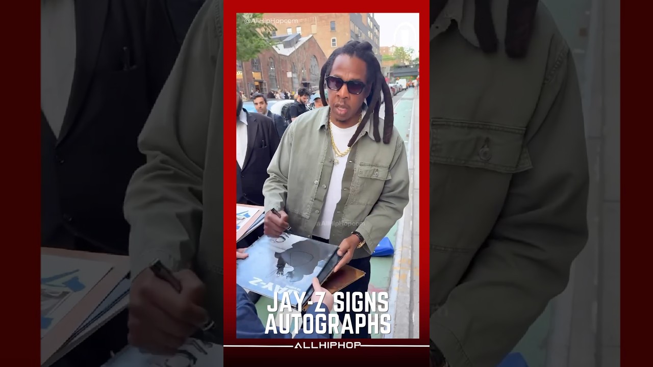 Jay-Z Mobbed By Fans Seeking Autographs #JayZ