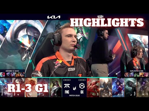 FNC vs GX - Game 1 Highlights | Round 1 LEC Spring 2025 Playoffs | Fnatic vs GIANTX G1