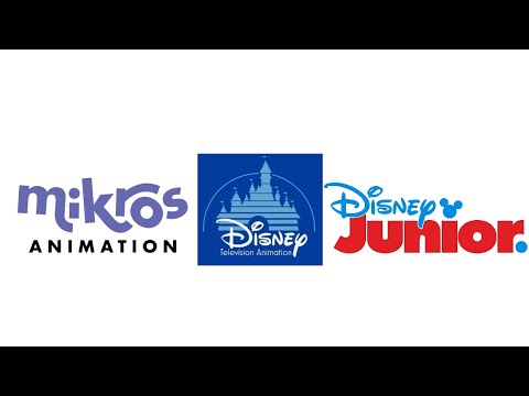 Mikros animation Disney television animation Disney Junior logo rebrands