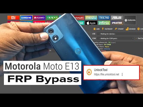 Motorola Moto E13 FRP Bypass Unlock Tool