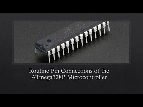 Routine Pin Connections of the ATmega328P Microcontroller (VCC, GND, RESET, AVCC, AGND, AREF Pins)