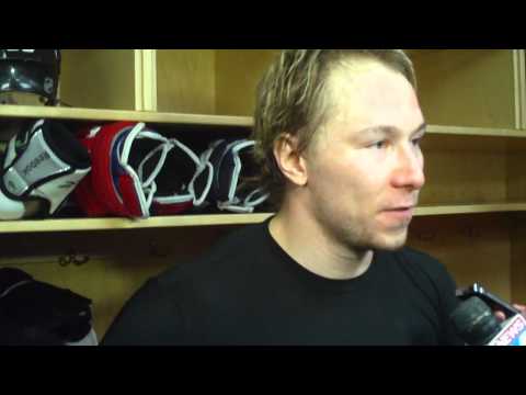 Carolina Hurricanes Jussi Jokinen after SO win over Calgary Flames 1 11 11