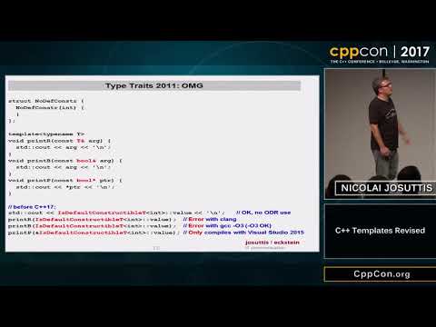 CppCon 2017 C++ Templates Revised