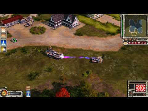 C&C Red Alert 3 Uprising Mirage tank vs Assault destroyer