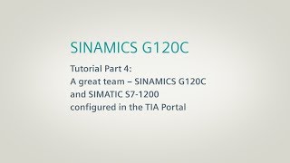 SINAMICS G120C Converter, Tutorial Part 4