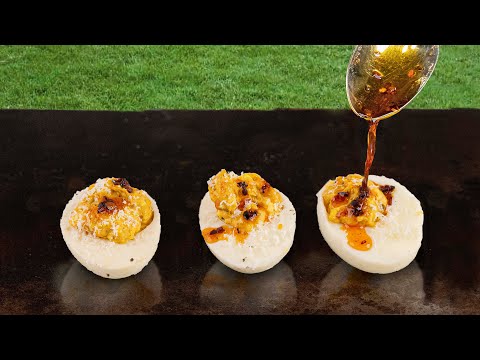 How to make SMOKED Deviled Eggs on the BBQ