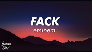 Eminem - Fack (Lyrics)