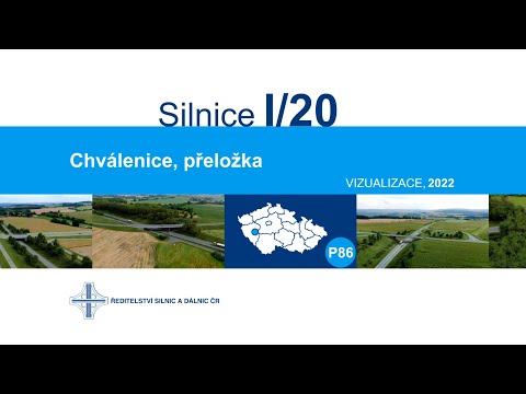 ŘSD ČR - I/20 Chválenice, přeložka (vizualizace, 2022)