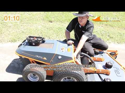 RAYMO electric remote control mower decks available