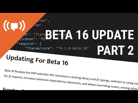 Flarum Live Coding Updating More Extensions For Beta 16