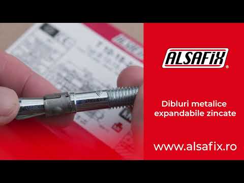 Dibluri metalice expandabile pentru beton Alsafix. Inel de expandare din Inox A4