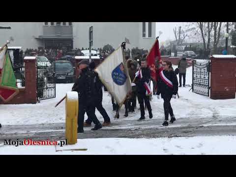 26.01.2019 Oleśnica - pogrzeb Mirosława Mularczyka - kondukt