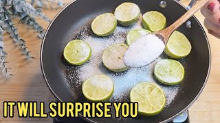Just add salt to the lemon peel an experienced cleaning lady taught me!
