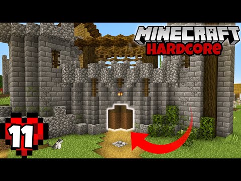 Let's Play Minecraft Hardcore | Working Castle Gate!