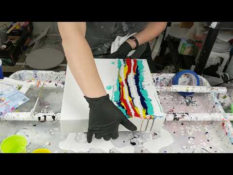 (746) SWIPE throwback to video #347 FLUID ACRYLIC POUR