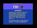 Sony FBI Warning Screen 1997 2000