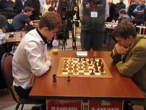 2009-11-11 GM Carlsen (Norway) - GM Karjakin (Russia)