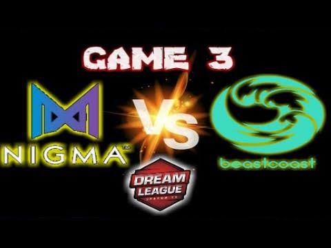 NIGMA vs BEASTCOAST — GAME 3- Distruptor MID?? okay! - DreamLeague Leipzig Major