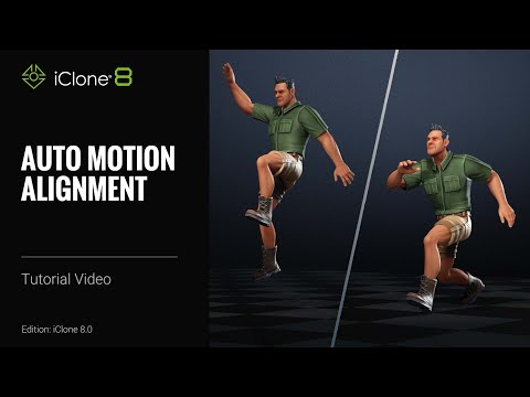 How to Simply Animate Characters? Auto Motion Alignment | iClone 8 Tutorial