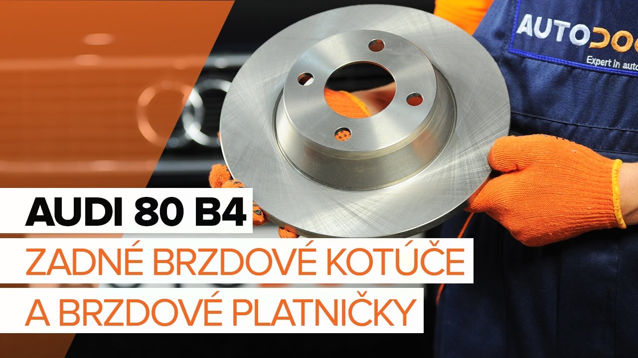 Ako vymeniť zadné brzdové platničky na Audi 80 B4 – návod na výmenu