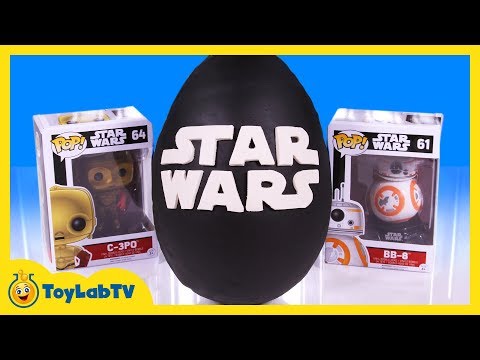 GIANT PLAY DOH EGG SURPRISE OPENING! Star Wars Surprise Egg & Toys Kids Video