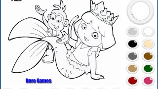 dora coloring games online free