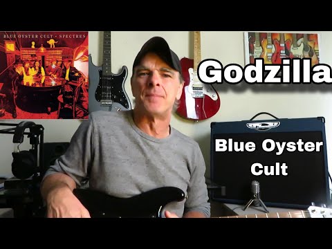 How to Play GODZILLA - Blue Oyster Cult.  Guitar Lesson (Rhythm and solo)