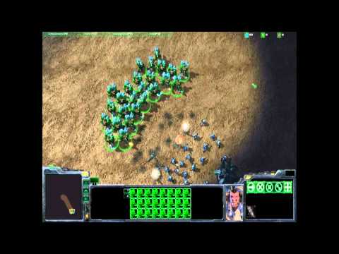 Starcraft 2: Tauren space marines vs Murloc marines
