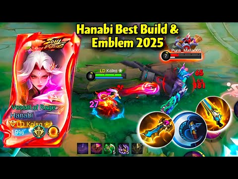 HANABI BEST BUILD 2025!🔥Insane Dmg & Speed Build💫