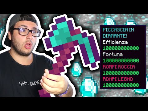 HO GIOCATO CON IL NUOVO PICCONE ASCIA DI MINECRAFT (EFFICIENZA 10000)
