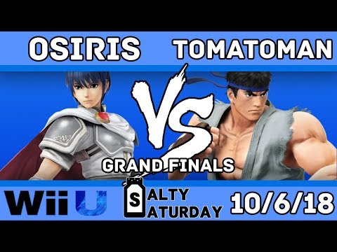 Salty Saturday #29 - Osiris (Marth) VS. RVVL Tomatoman (Ryu) - SSB4 Grand Finals - Smash for Wii U