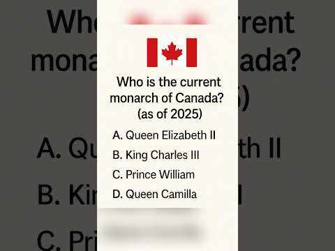 👑 Who’s Canada’s Monarch in 2025? | Citizenship Exam Practice #canadiancitizenshiptest