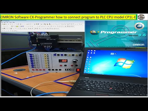 Omron software CX-Programmer tutorial connect to Omron...