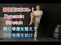 運動前に必須‼パフォーマンスを高める[Dynamic Stretch]
