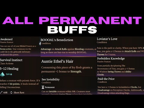 Baldur's Gate 3: All Permanent Act 1 Buffs & How to Get Them | Full Walkthrough Guide