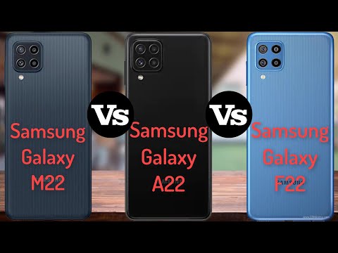 Samsung Galaxy M22 vs Samsung Galaxy A22 vs Samsung Galaxy F22