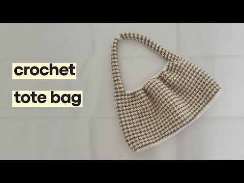 Crochet Tote Bag Tutorial - Beginner Friendly Step by Step - Aesthetic crochet tote bag pattern