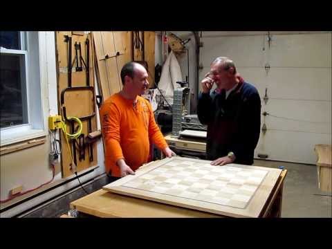 Demonstration of my drum sander with Gaston Lepage. Let's Talk Wood Ep. 82