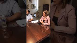 Abogada Anny Ochoa Presidenta del CAH acompañada de los miembros de la Junta Directiva del IPSPD,Jor