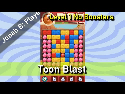 Toon Blast Level 1 No Boosters