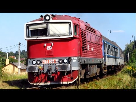 Os 7412 s lok. 754.066 + (jen) 3 vozy, Vejprnice (u "tragického" přejezdu) 8/2017