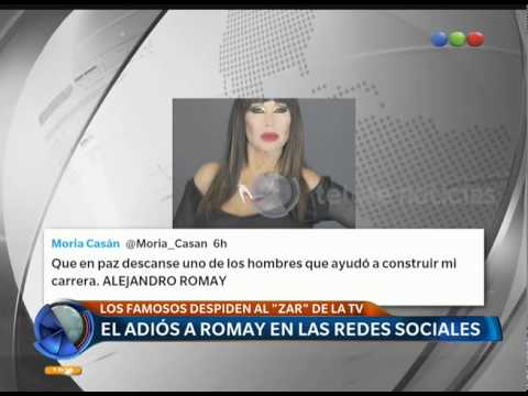 El adiós a Alejandro Romay en las redes sociales -Telefe Noticias