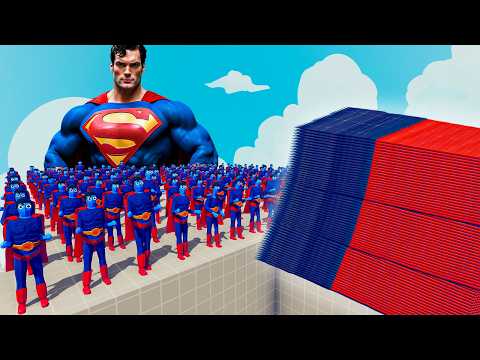 200x SUPERMAN + 1x GIANT vs EVERY GOD - Totally Accurate Battle Simulator TABS
