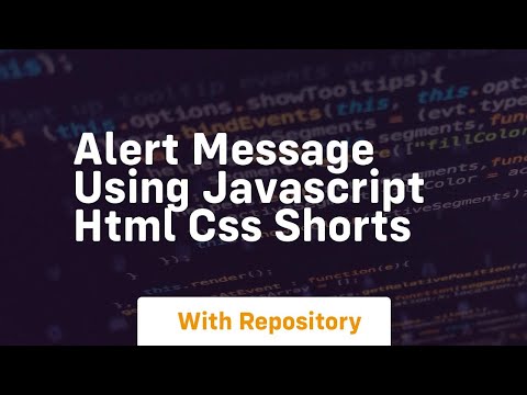 Alert Message Using Javascript Html Css Shorts
