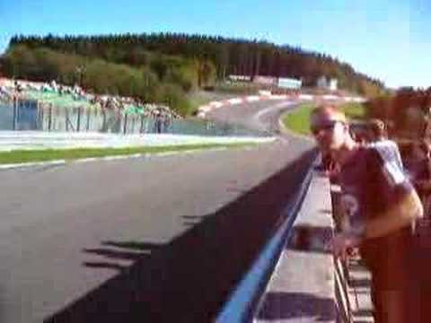 Ferrari 312 PB and Lola T70 near passing at Spa 2007