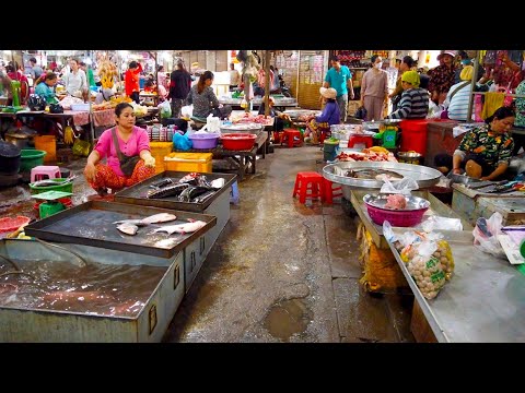 Cambodian Street Food Tour - Drink And Fresh Food At Takhmao Thmei Market