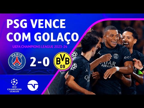 Gols e lances de PSG x Borussia Dortmund