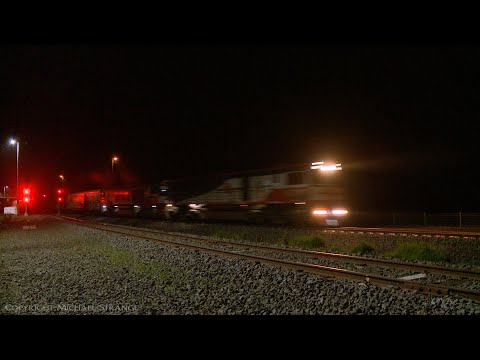 SCT 2PM9 Freight Train At Night - PoathTV Australian Railways